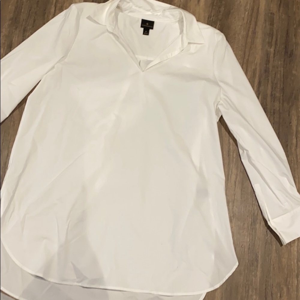 Long white blouse
